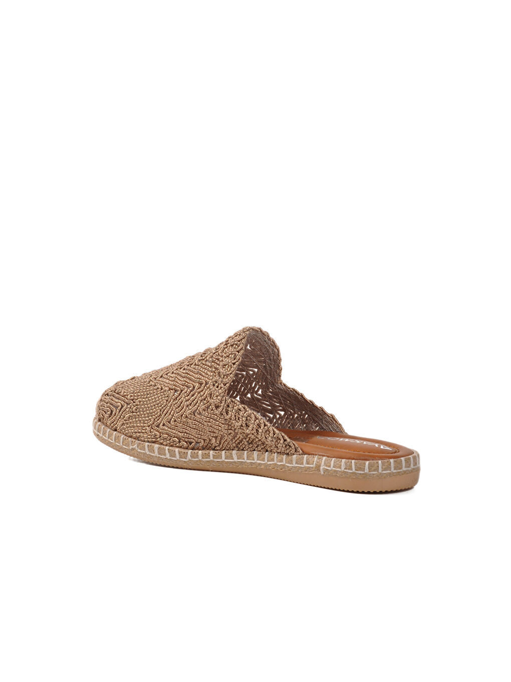 Kahverengi Taba Önü Kapalı Triko Kadın Terlik 542042 Z-3