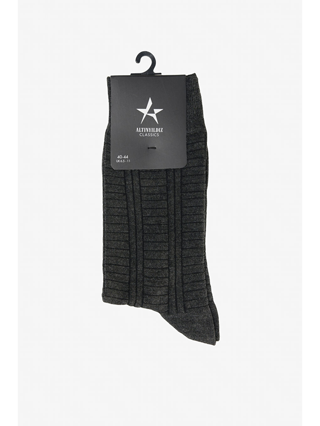 Erkek Gri Desenli Tekli Çorap