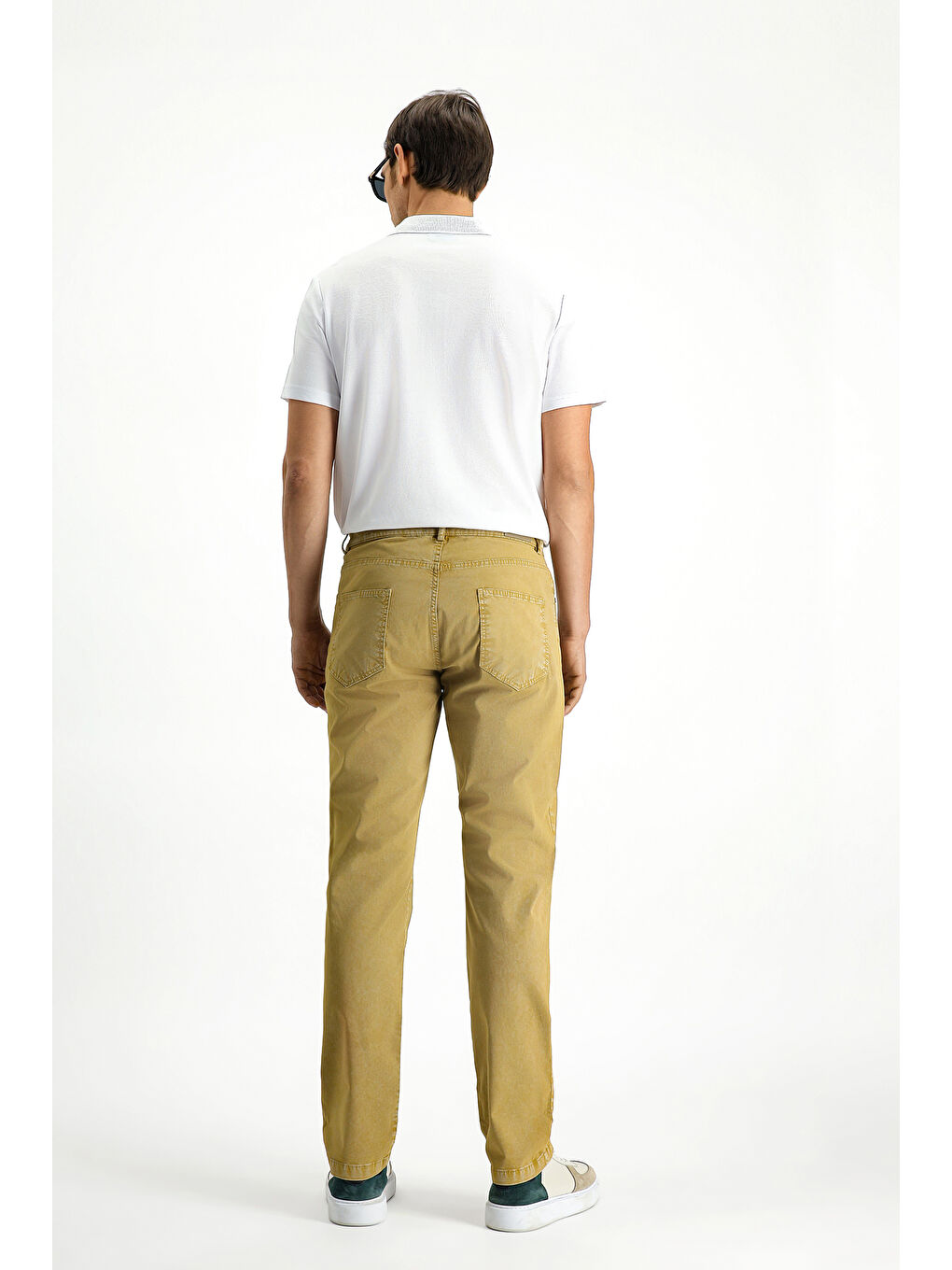Bej Regular Fit Elastanlı Kanvas / Chino Pantolon-4