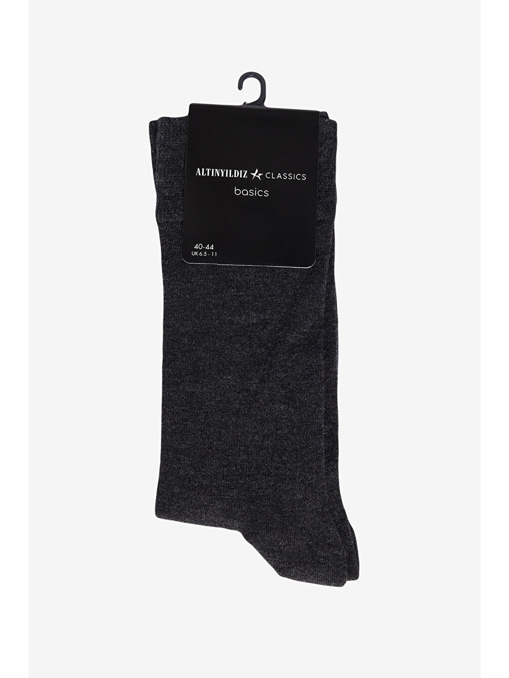 Gri Erkek Marengo Bambulu Tekli Çorap