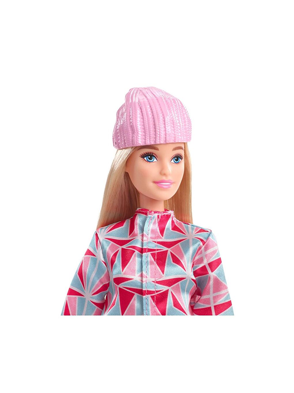 BARBIE Beyaz-Renklibaskı Snowboard Sporcusu Bebek - 2