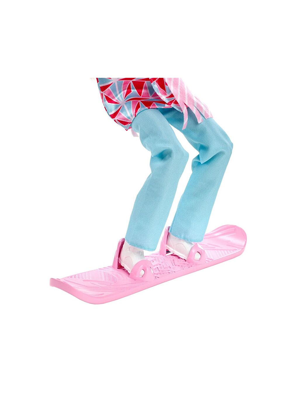 BARBIE Beyaz-Renklibaskı Snowboard Sporcusu Bebek - 3