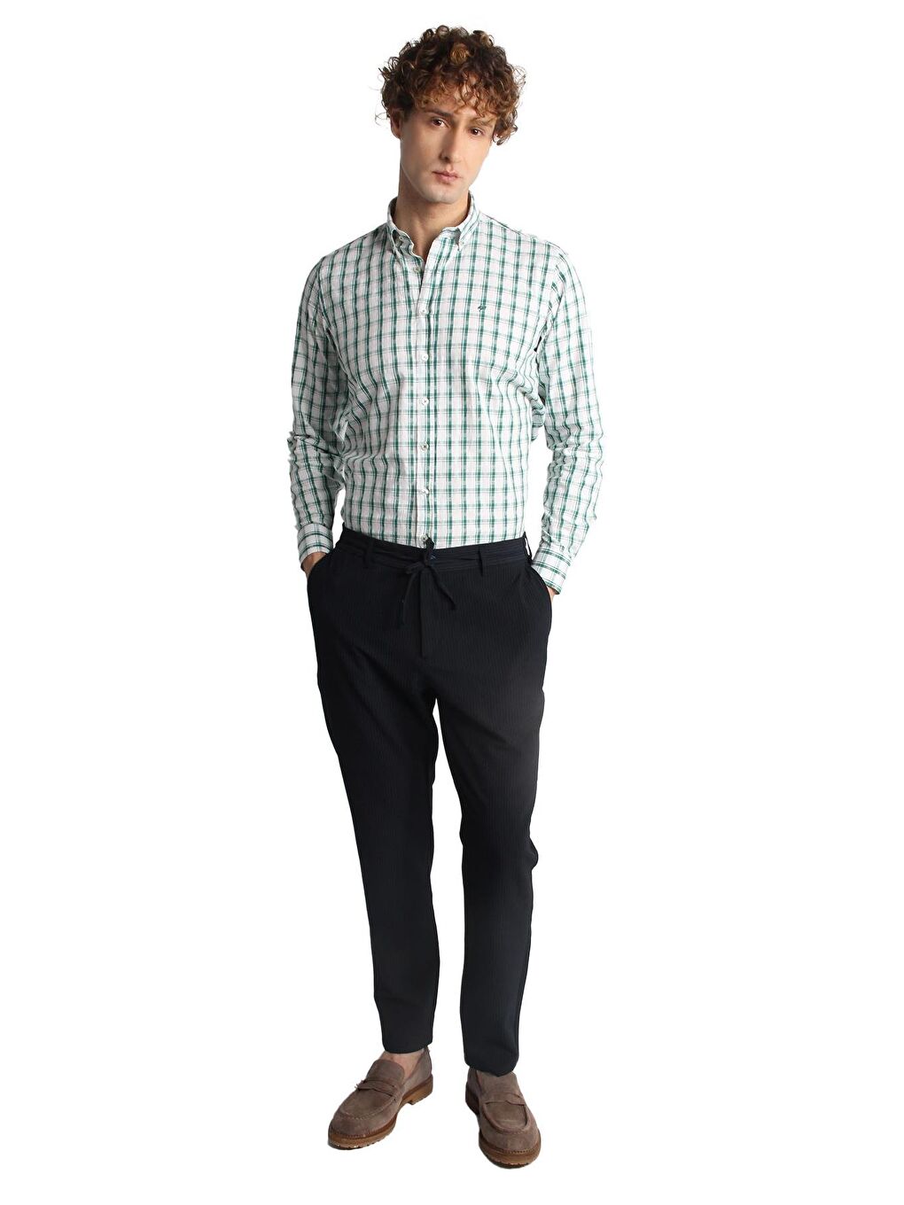 Erkek Lacivert Dynamic Fit Pantolon-2