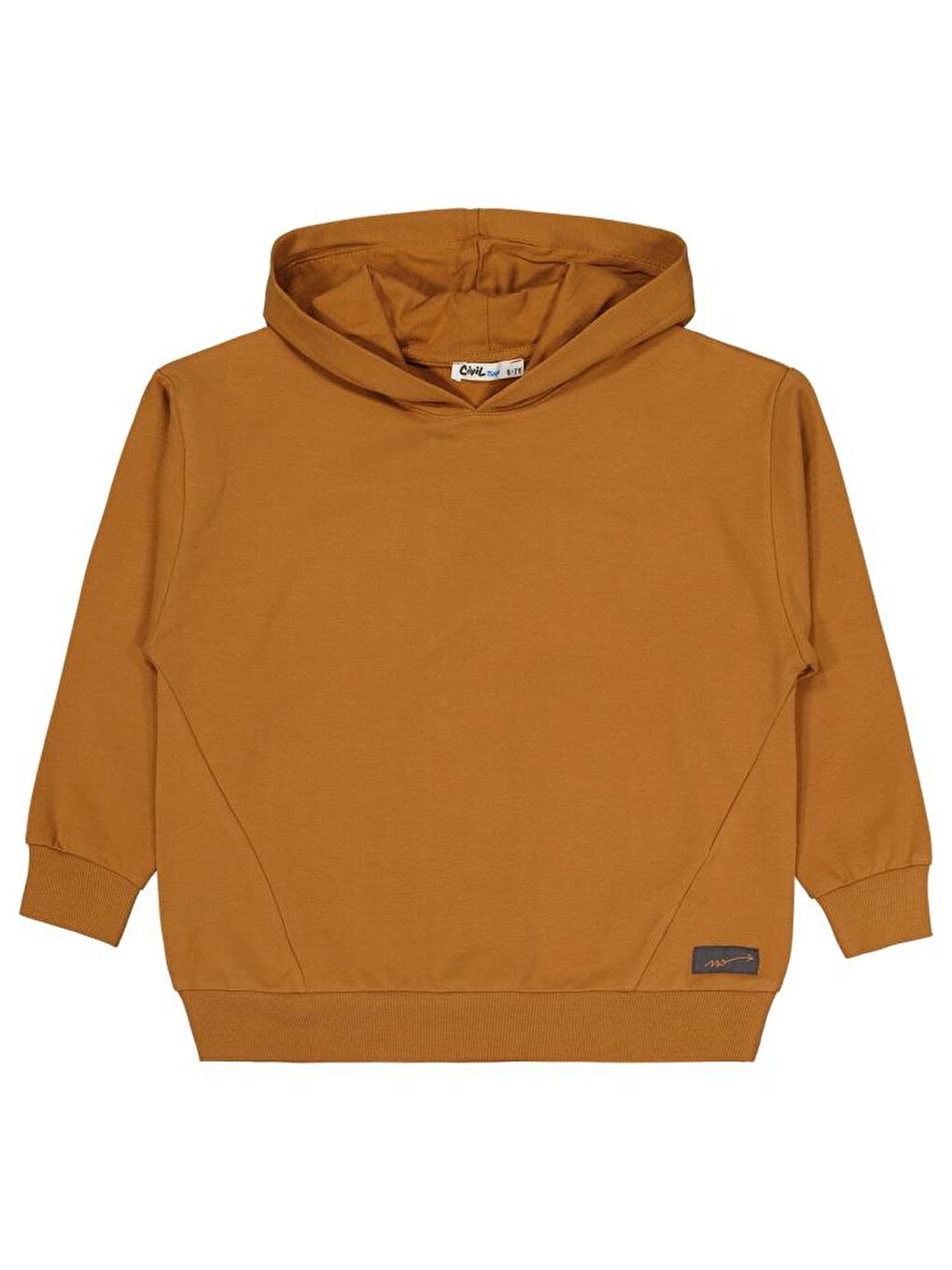 Boys No Etiketli 6-9 Yaş Kapüşonlu Sweatshırt - Kahverengi7-8 Yaş