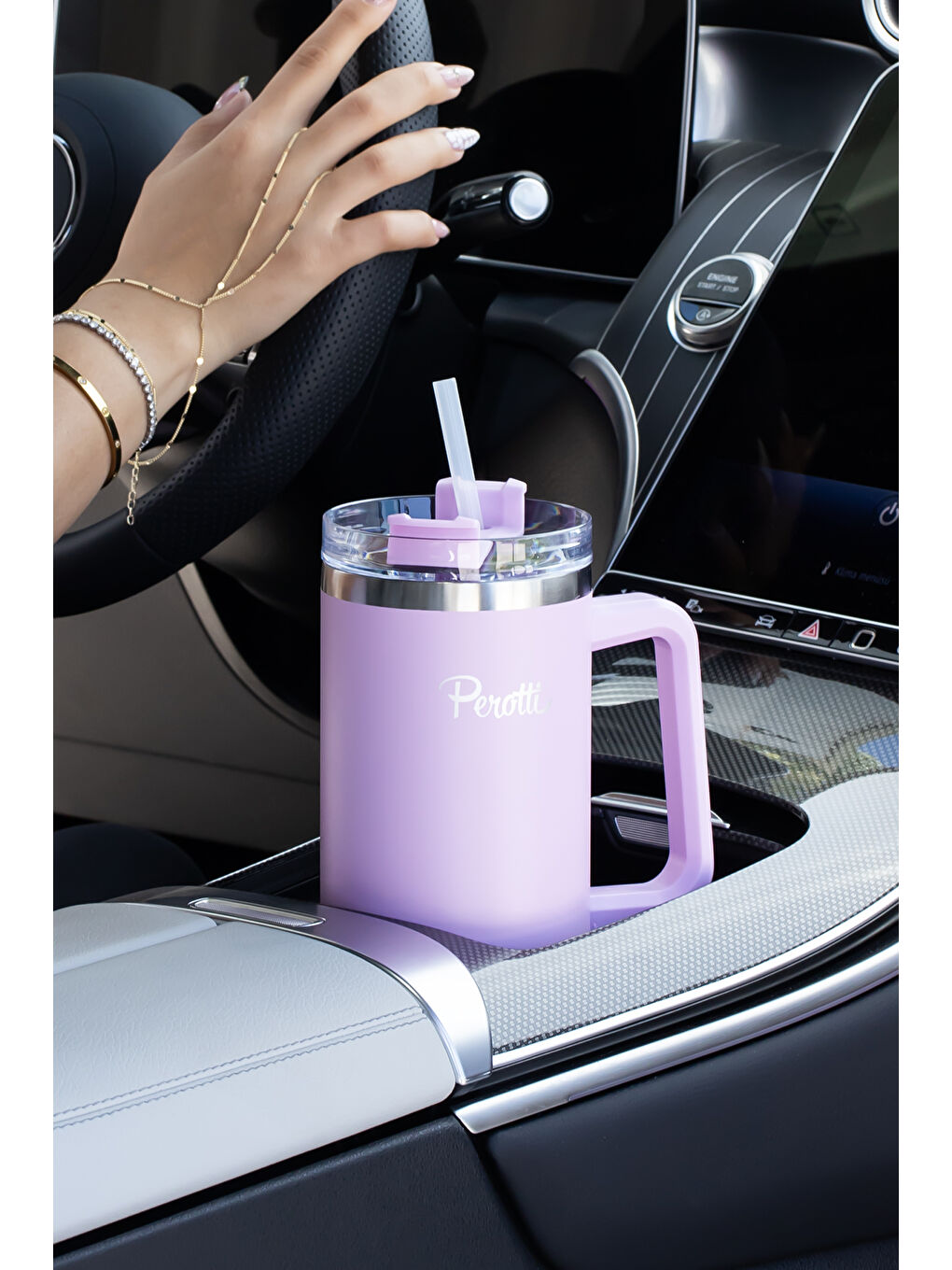 17236-4 Colte V2 Paslanmaz Çelik Sporcu Termos Bardak Matara Lila 1,2 Lt-2
