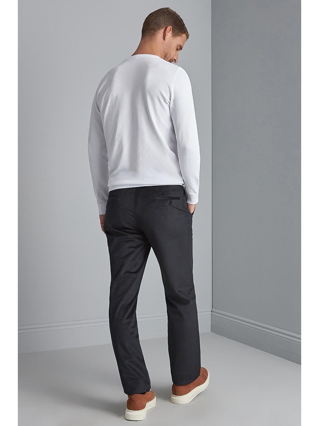 Erkek Siyah  / Rahat Kalıp Pantolon-1