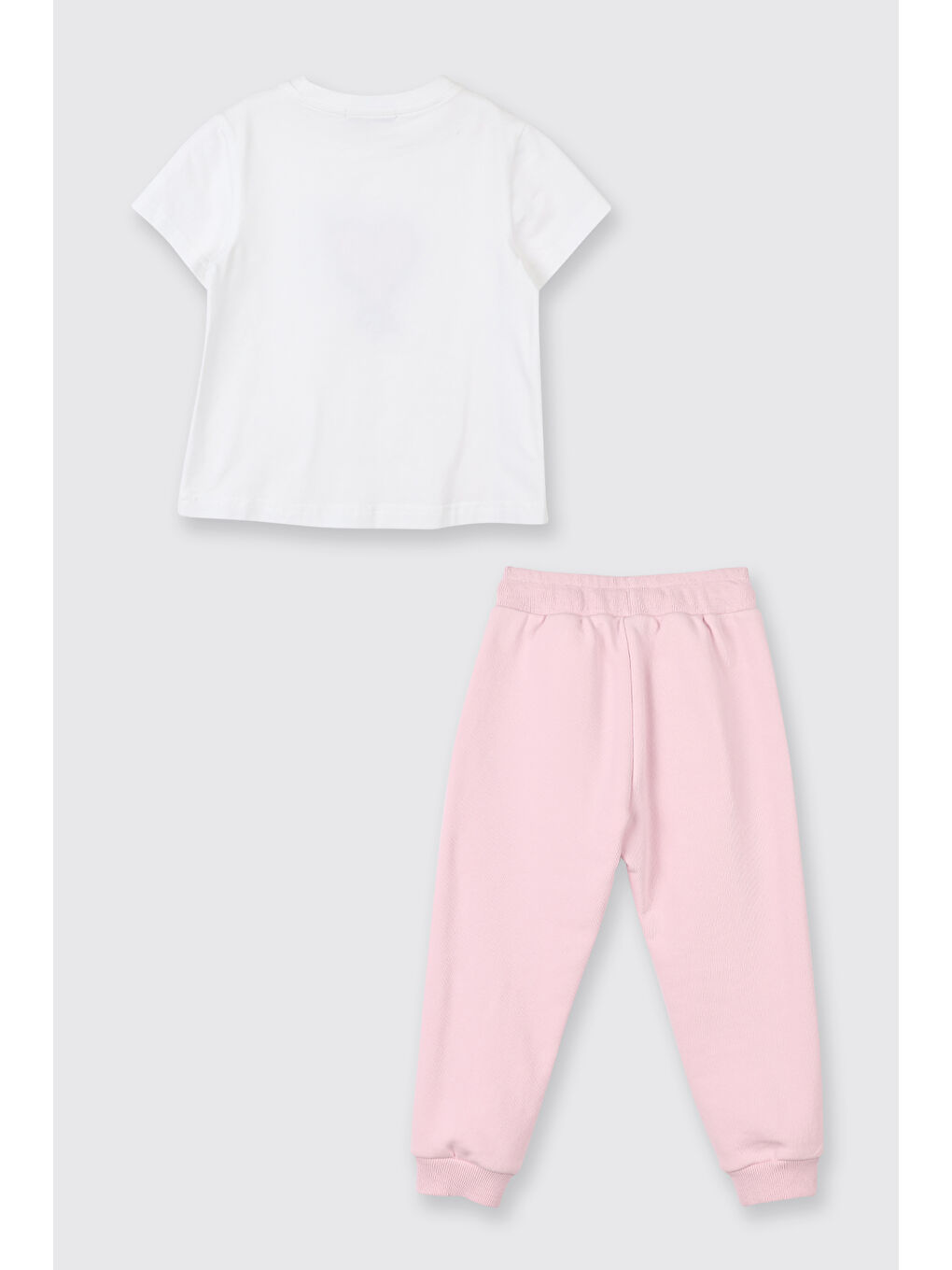 Kız Bebek Pembe 3'lü Eşofman Takım-3