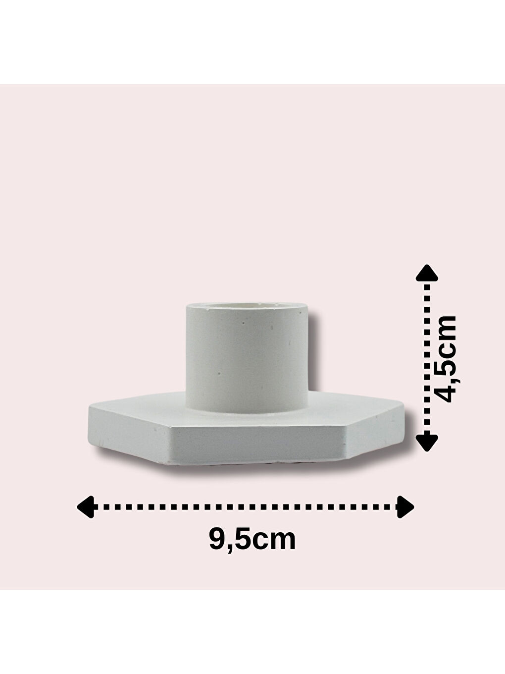 Beyaz Lumen Dekoratif Mumluk & Şamdan-1