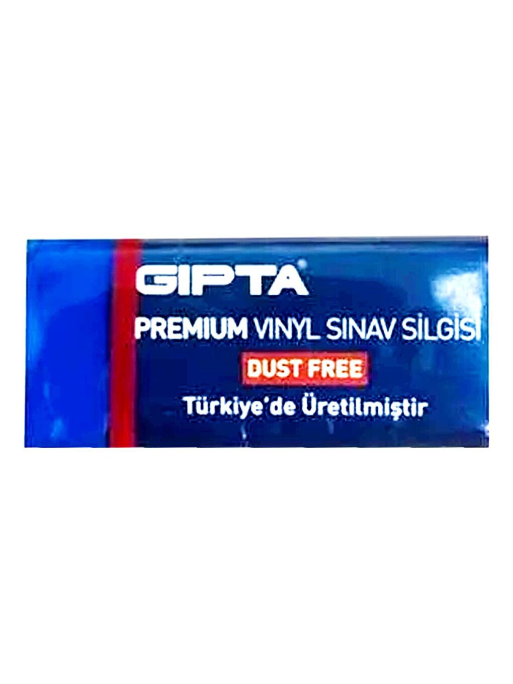 Gıpta Mavi Premium Vinyl Dust Free Orta Boy Sınav Silgisi Mavi 24 Adet - 1