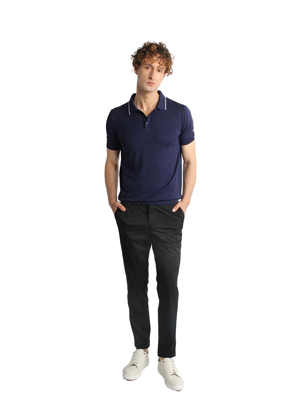 Erkek Siyah Dynamic Fit Pantolon-1