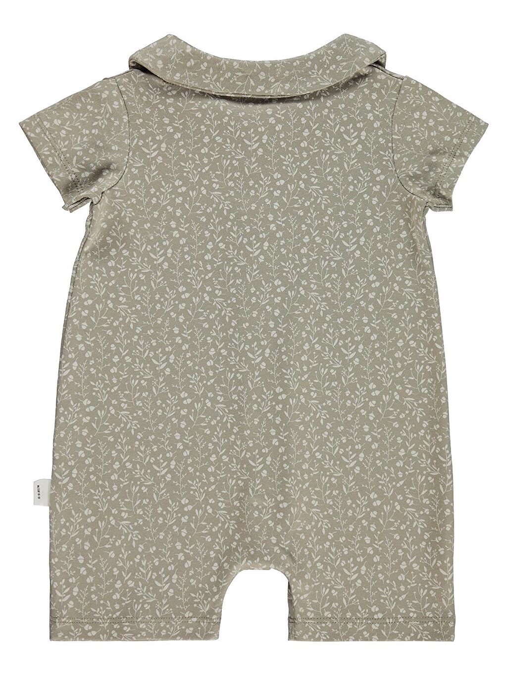 Kahverengi Baby Çiçek Empirme 6-18 Ay Tulum - Bej-1