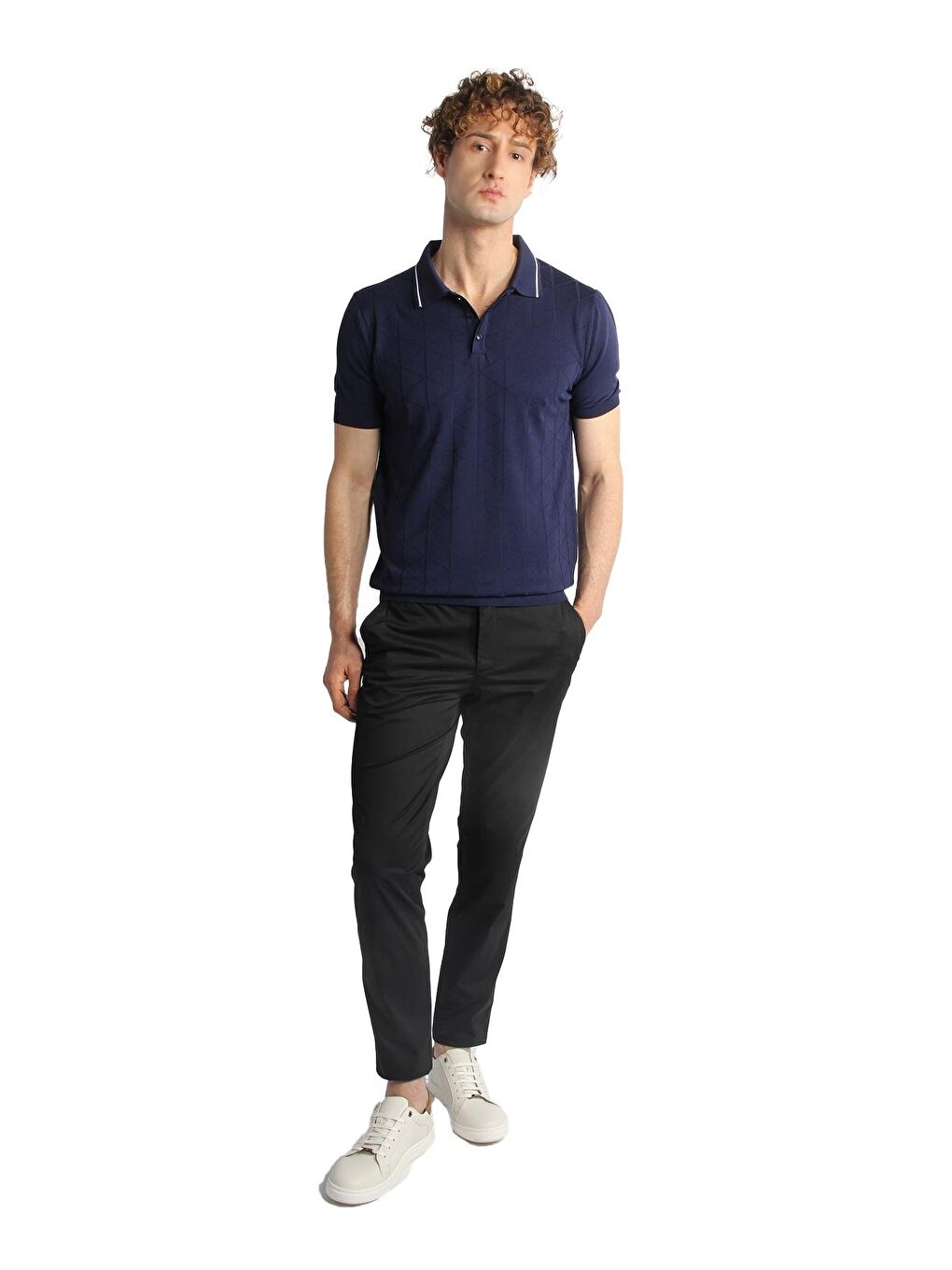 Erkek Siyah Dynamic Fit Pantolon-3