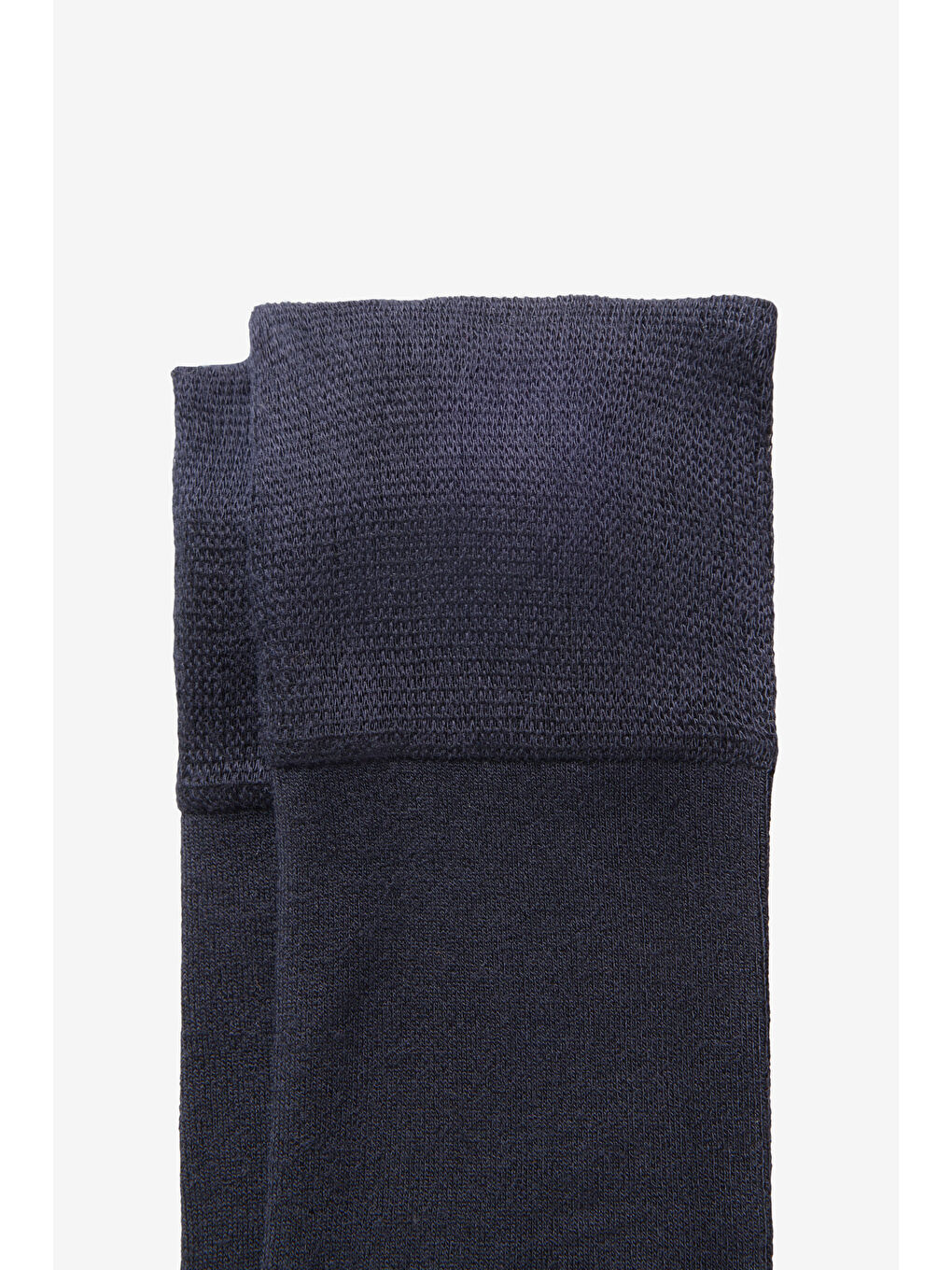 Erkek Lacivert Bambulu Tekli Çorap-3