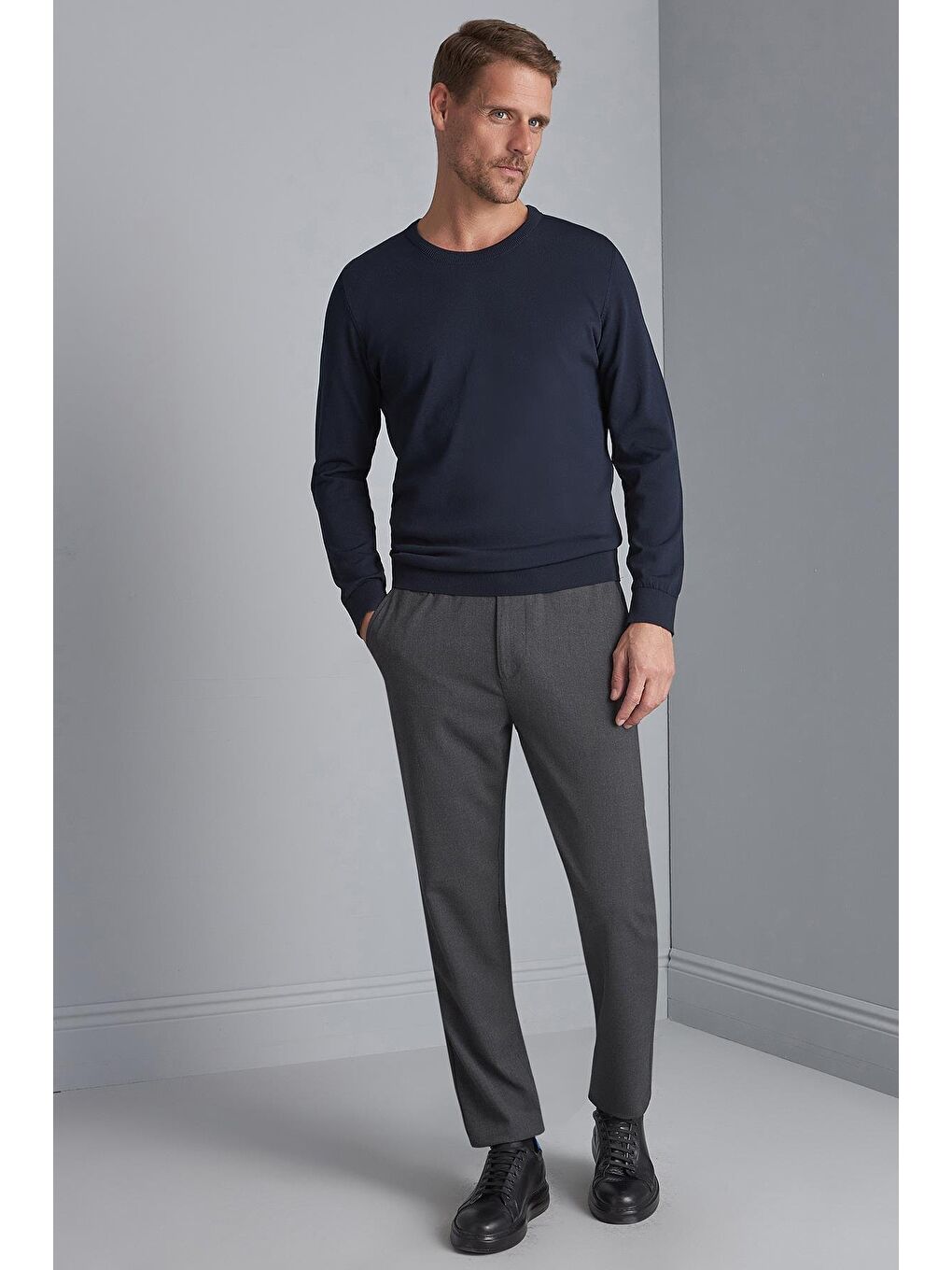 Gri Erkek Antrasit Dynamic Fit Pantolon