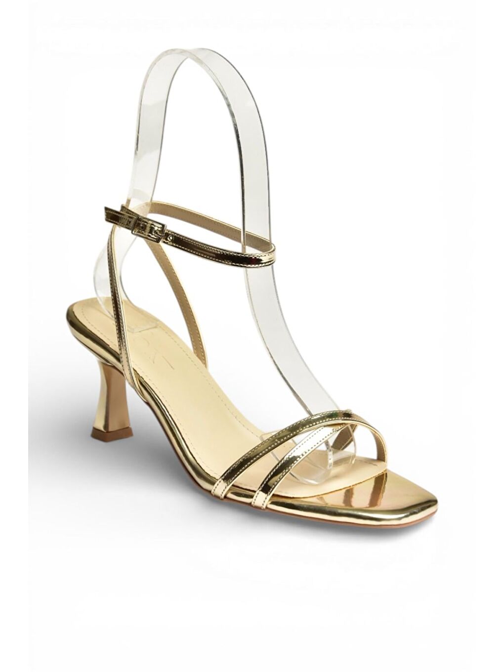 Sarı Altın Kadın Topuklu Ayakkabı Y569522034-3