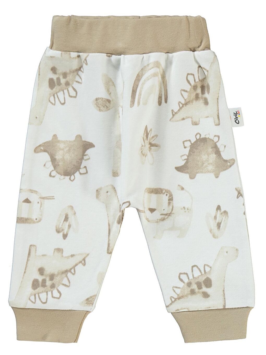 Kahverengi Baby Erkek Bebek 2'li Patiksiz Tek Alt 3-12 Ay Sütlü Kahve-2