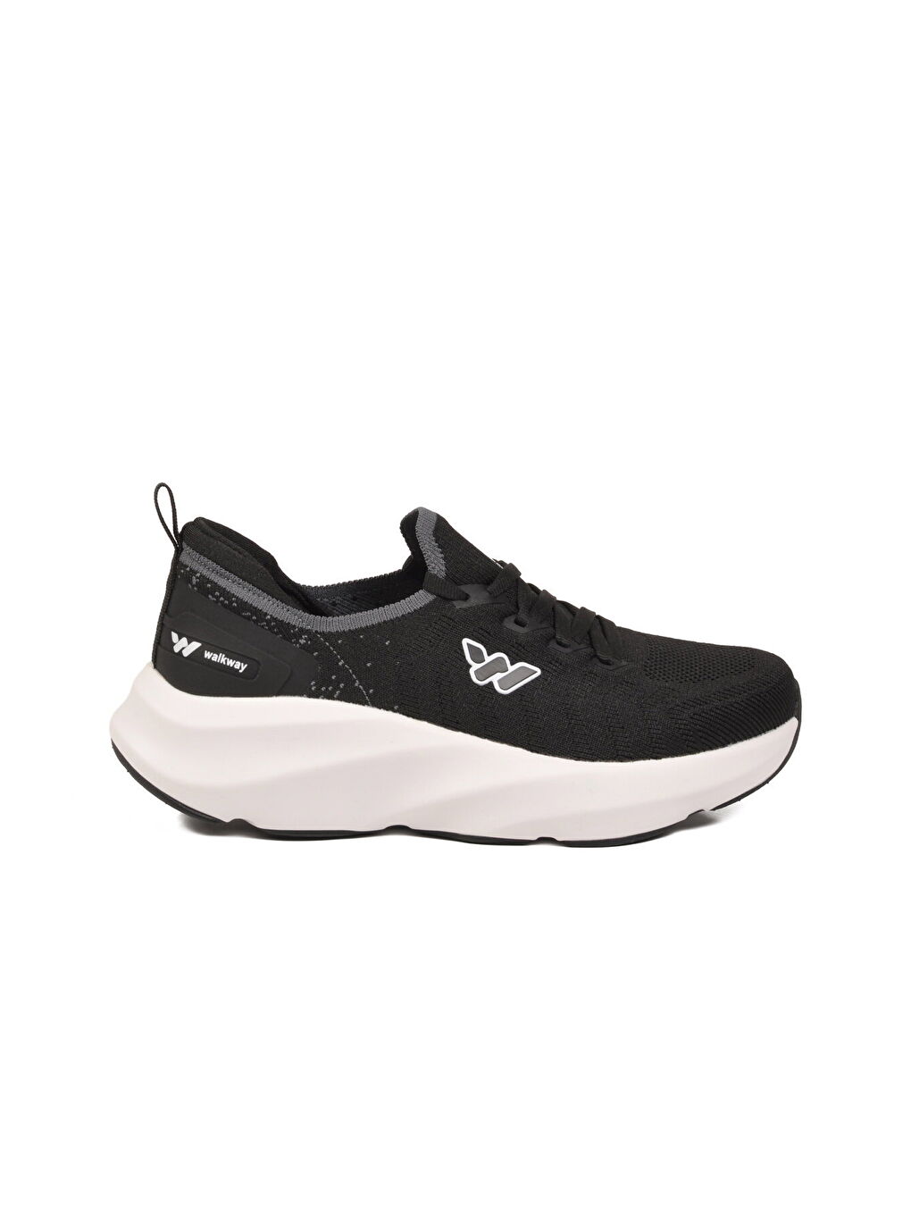 Siyah Beyaz Fileli Hafif Esnek Hafızalı Taban Unisex Spor Ayakkabı Flexnova G
