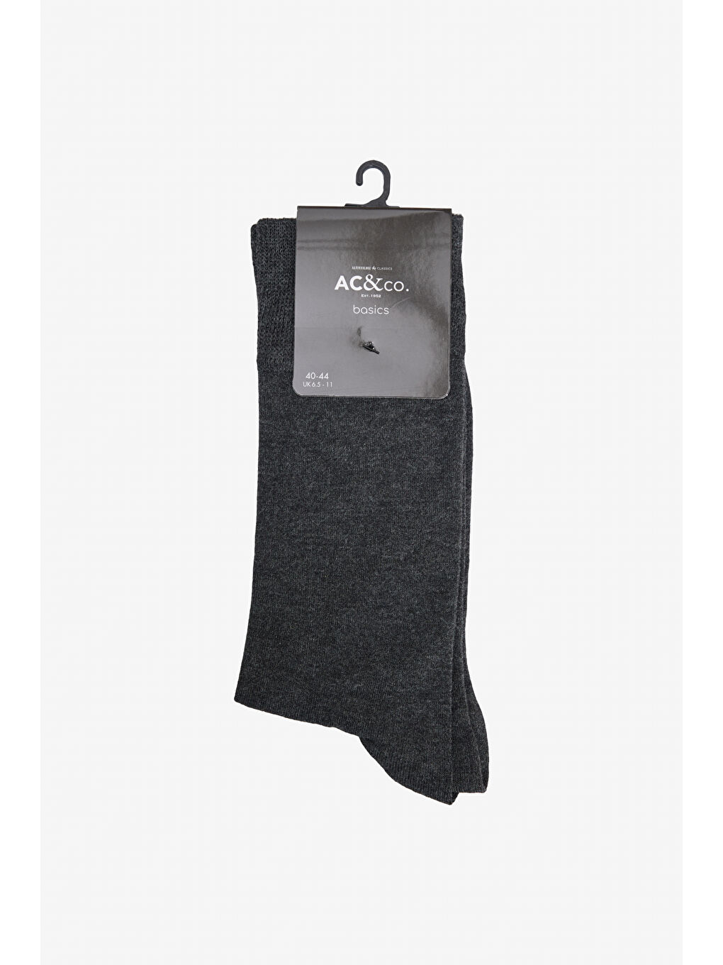 Gri Erkek Marengo Bambulu Tekli Çorap