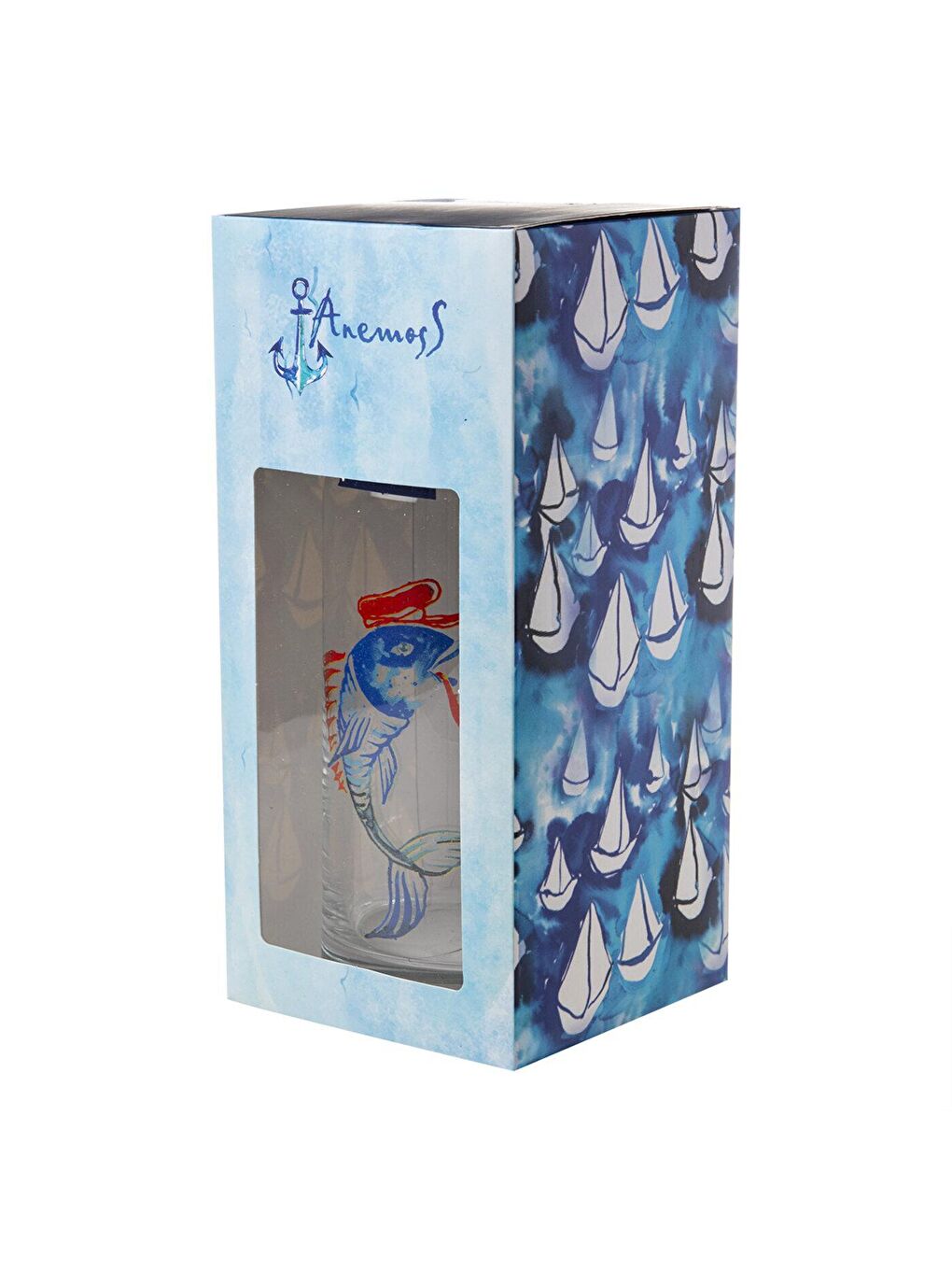 Karışık Kaptan Balık 500 ml Bardaklı Cam Sürahi-3