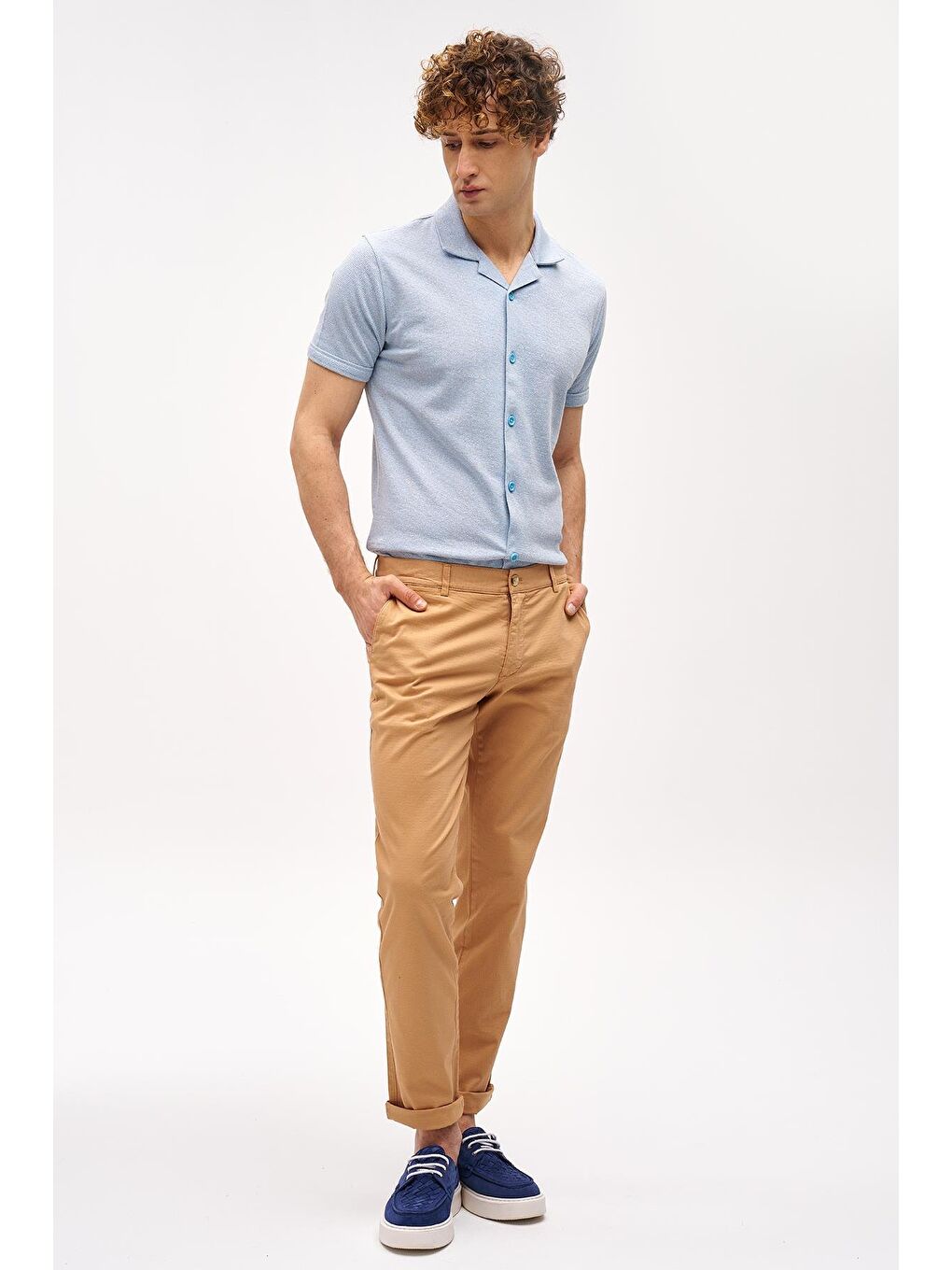 Turuncu Erkek Oranj Dynamic Fit Pantolon-2