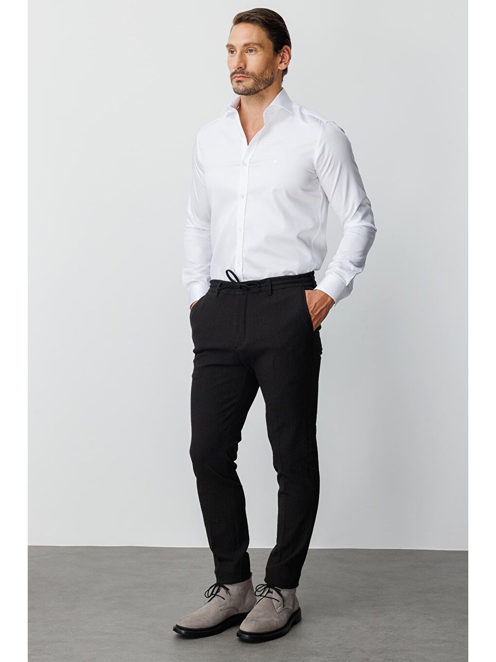 Siyah Erkek Sİyah Dynamic Fit Std Pantolon-1