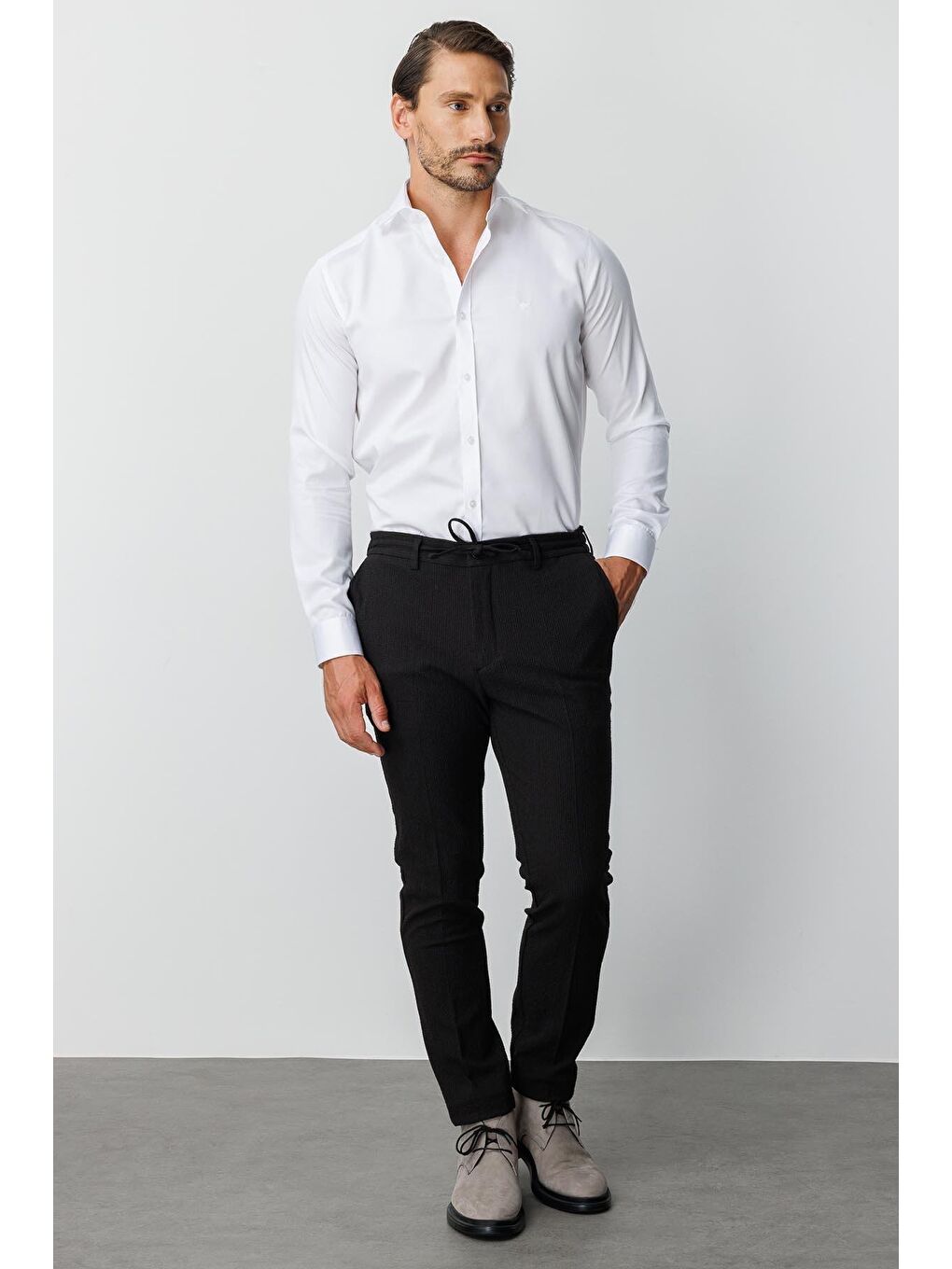 Siyah Erkek Sİyah Dynamic Fit Std Pantolon-2