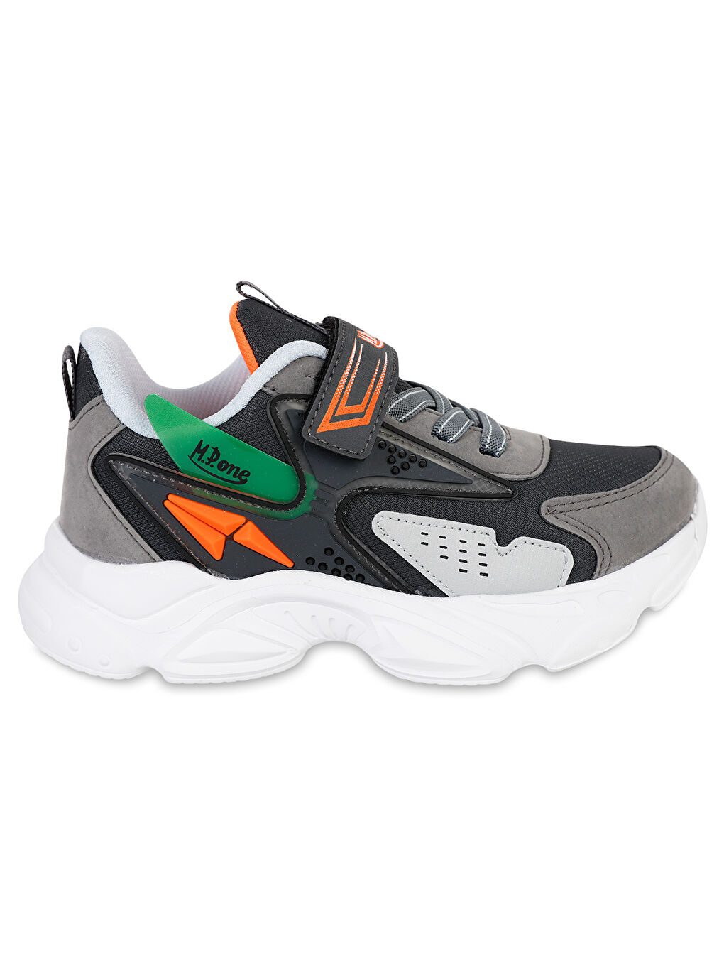 Gri Mpone Ft Sports Casual Erkek Spor Ayakkabı 31-35 Numara Füme