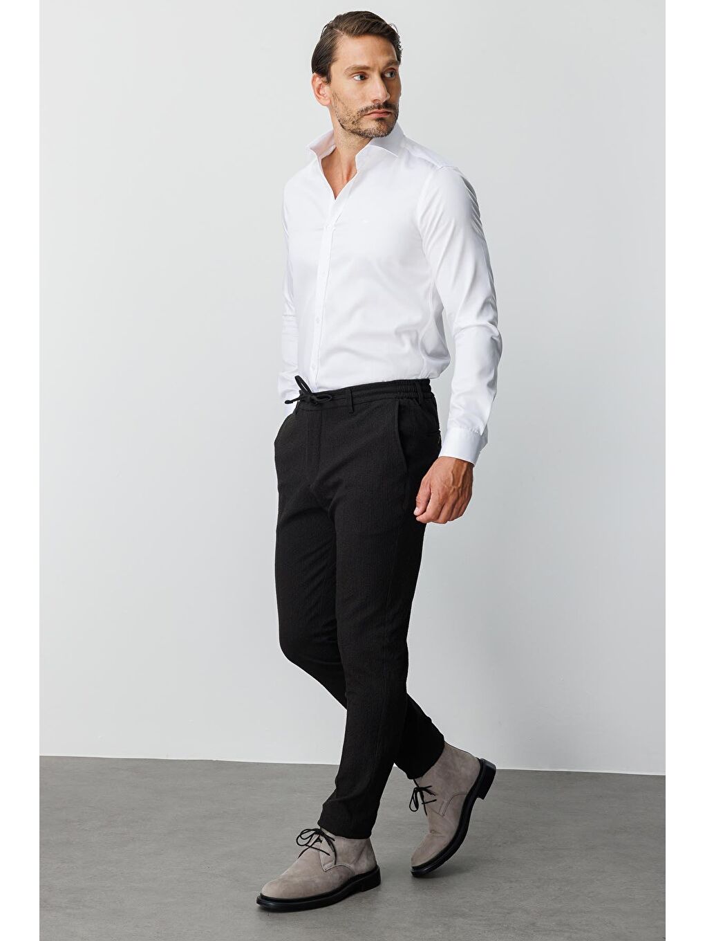 Siyah Erkek Sİyah Dynamic Fit Std Pantolon-3