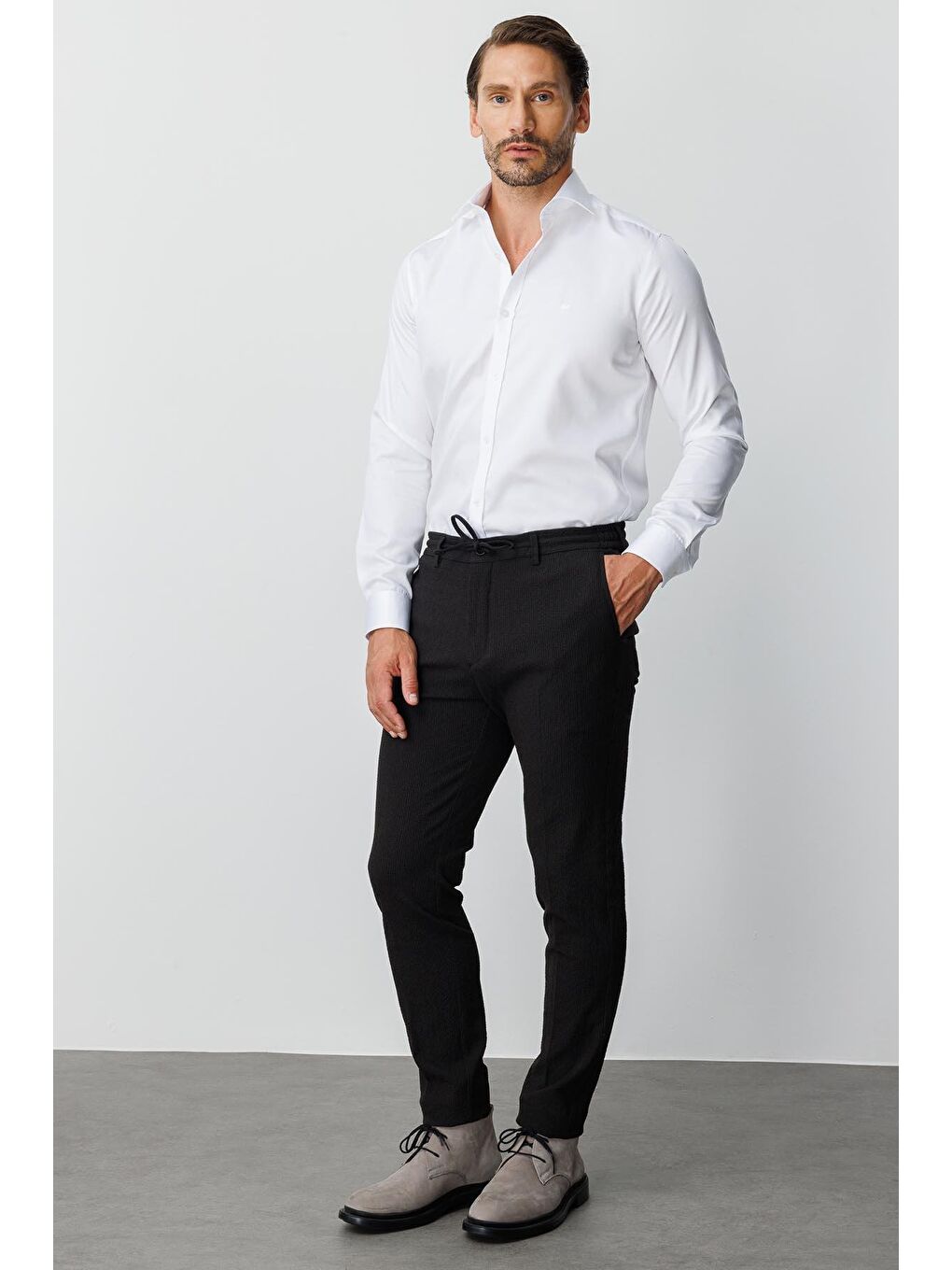 Siyah Erkek Sİyah Dynamic Fit Std Pantolon-6