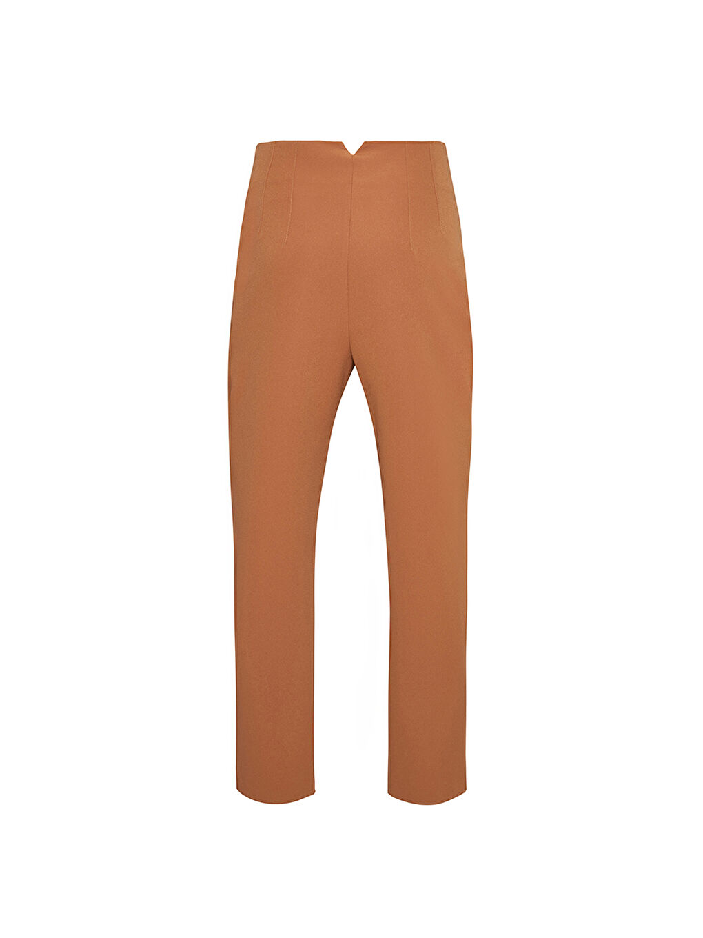 Kahverengi Yüksel Bel Pantolon-2