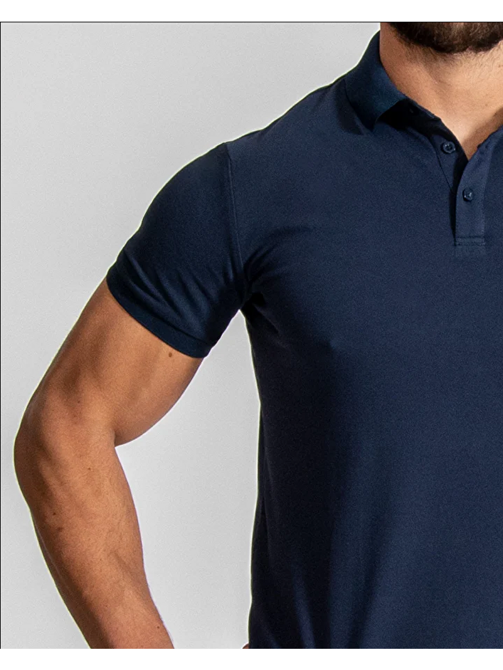 Lacivert Erkek %100 Pamuk Serin Tutan Regular Fit Polo Yaka Tişört-1