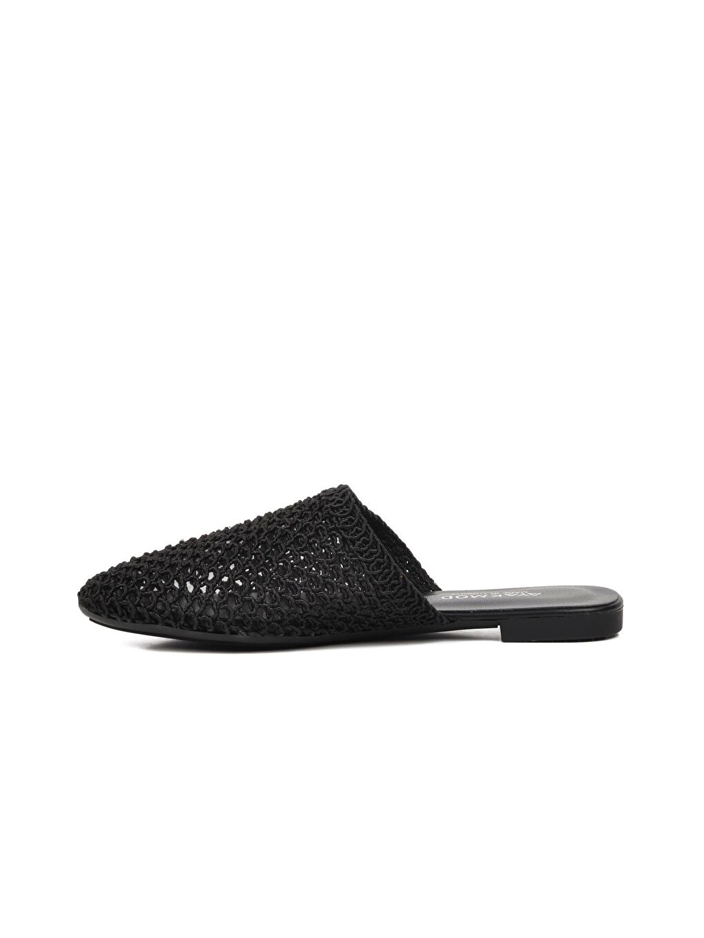 Siyah Örgülü Kadın Sabo Terlik 335166-1