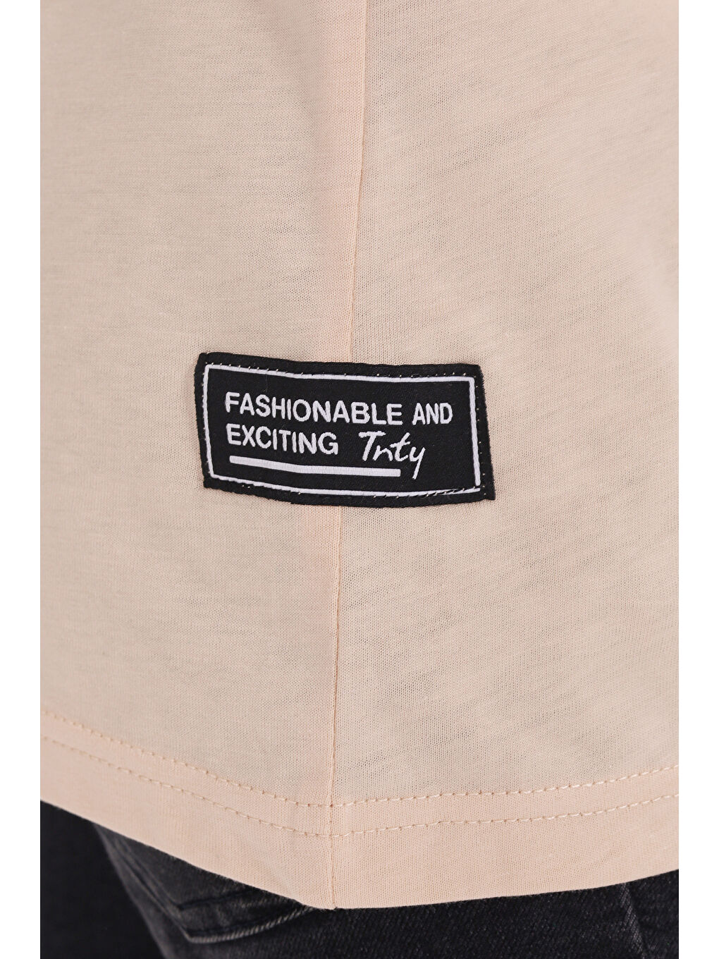 Bej Erkek Çocuk Baskılı Tişört-3