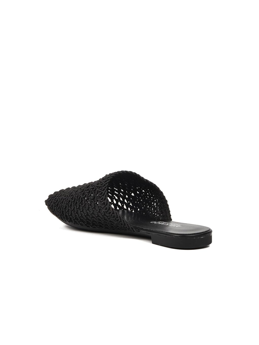 Siyah Örgülü Kadın Sabo Terlik 335166-3