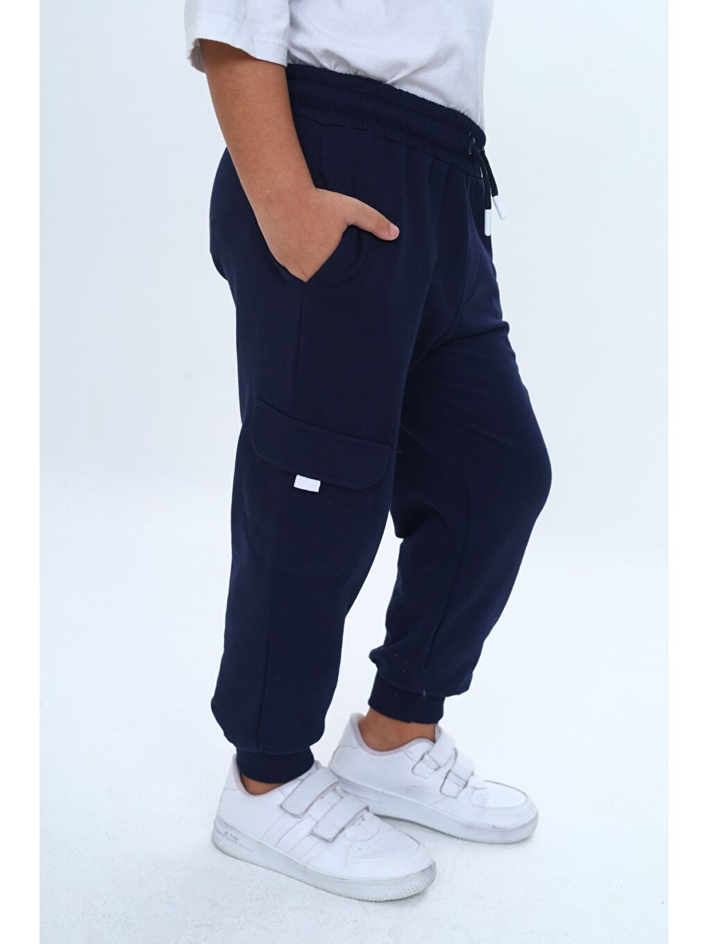 Lacivert Erkek Çocuk Concept Baskılı Eşofman Alt-3