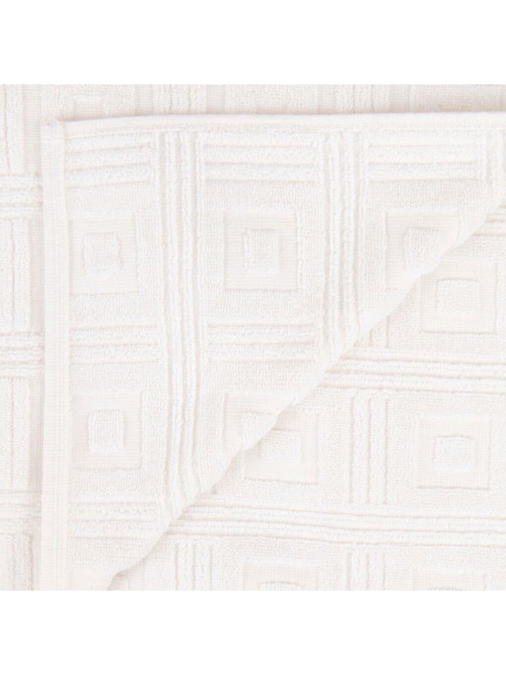 Evidea Soft Premium Kybele Ayak Havlusu - Beyaz - 50x80 cm - 2