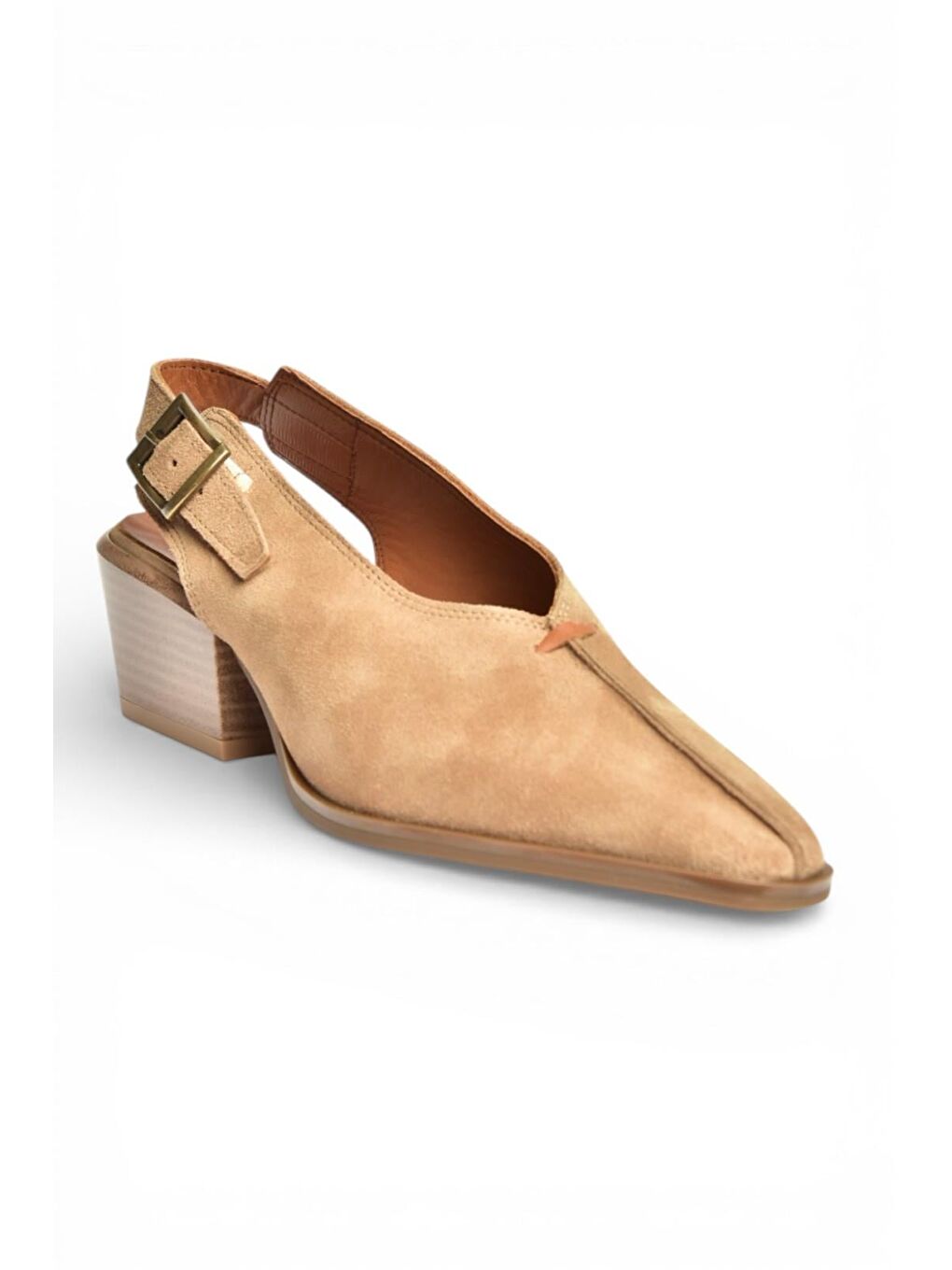 Bej Vizon Kadın Topuklu Ayakkabı Y654307302-1