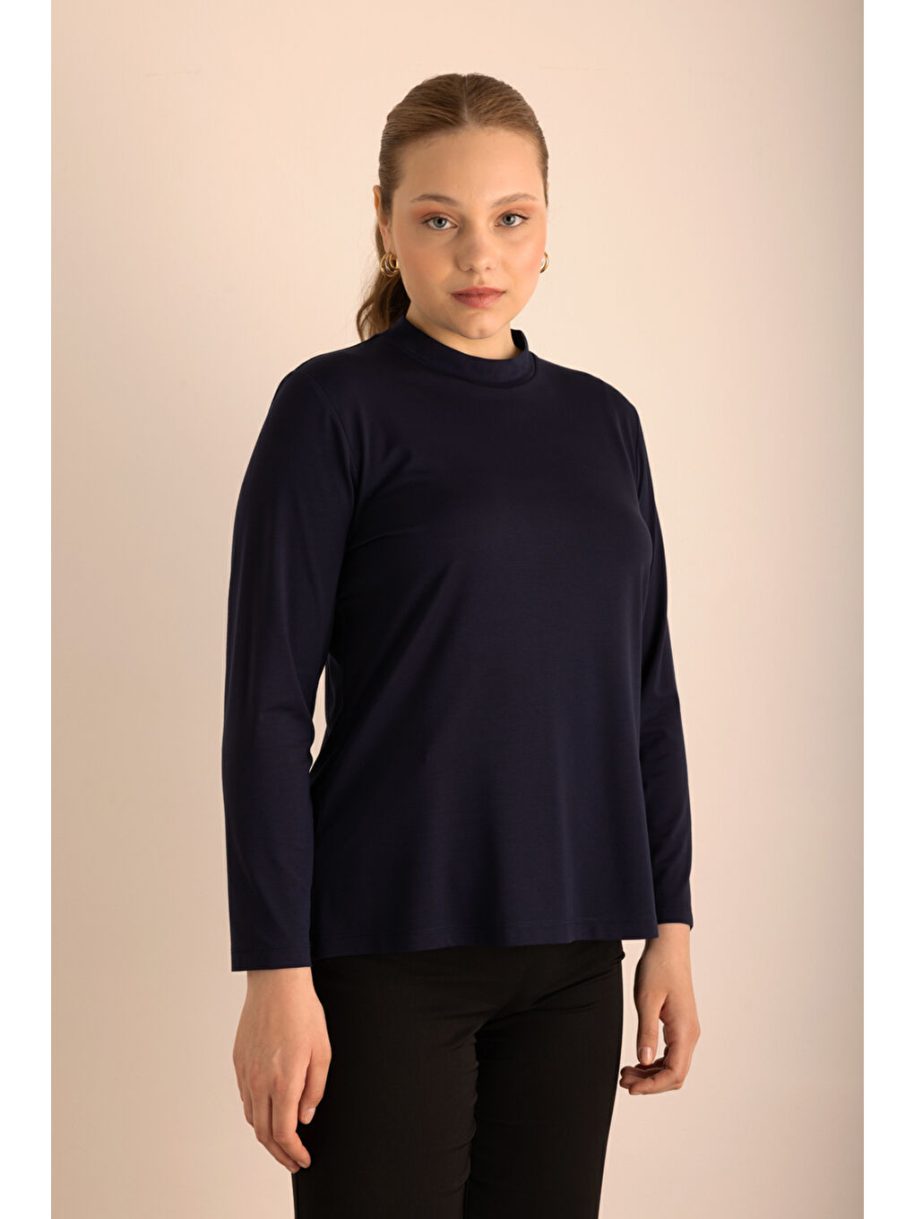 Lacivert Dik Yaka Body-2