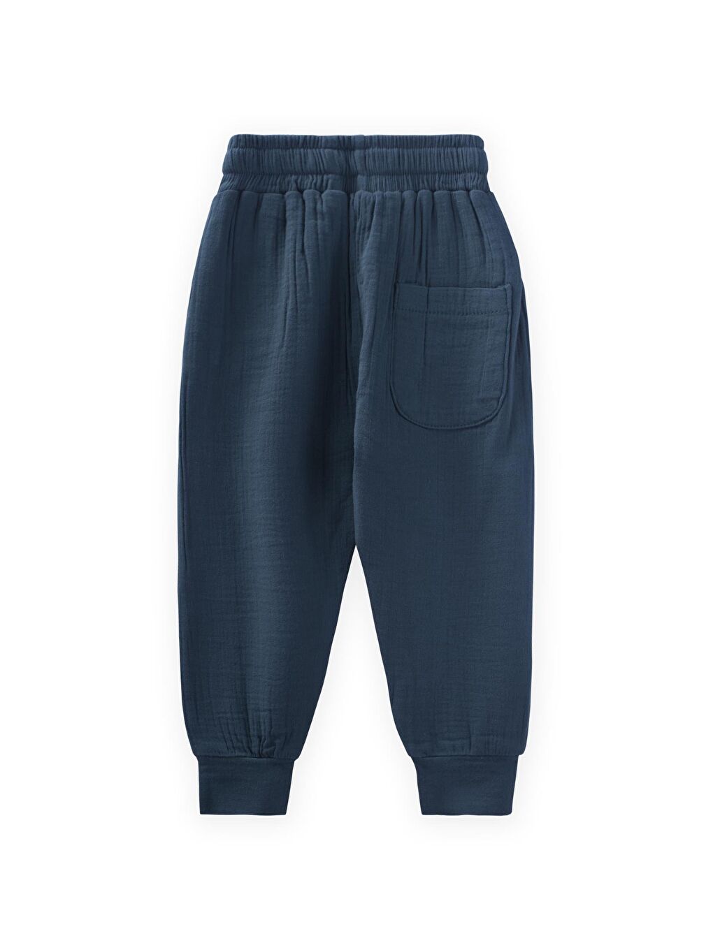 Lacivert Erkek Çocuk Müslin Jogger Eşofman Altı-1