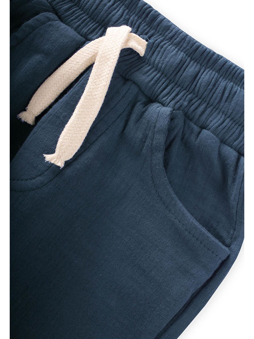 Lacivert Erkek Çocuk Müslin Jogger Eşofman Altı-2