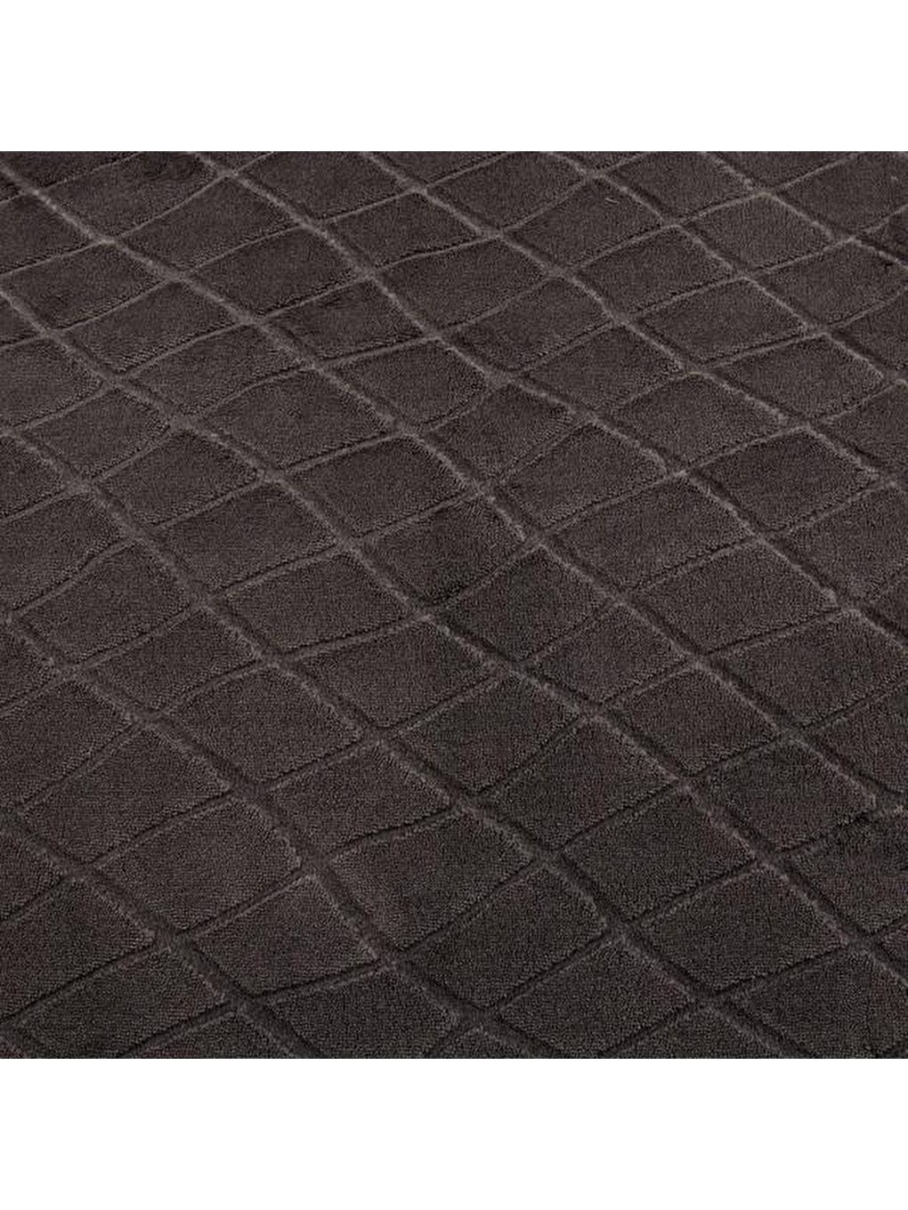 Soft Holly 2'li Banyo Paspası - Antrasit - 60x100 cm + 50x60 cm-1