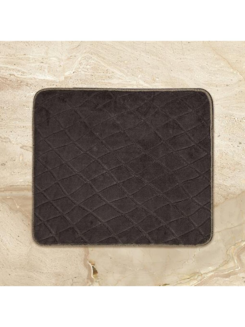 Soft Holly 2'li Banyo Paspası - Antrasit - 60x100 cm + 50x60 cm-3