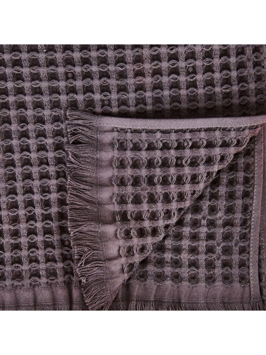 Evidea Soft Waffle Saç Havlusu - Antrasit - 50x70 cm - 2