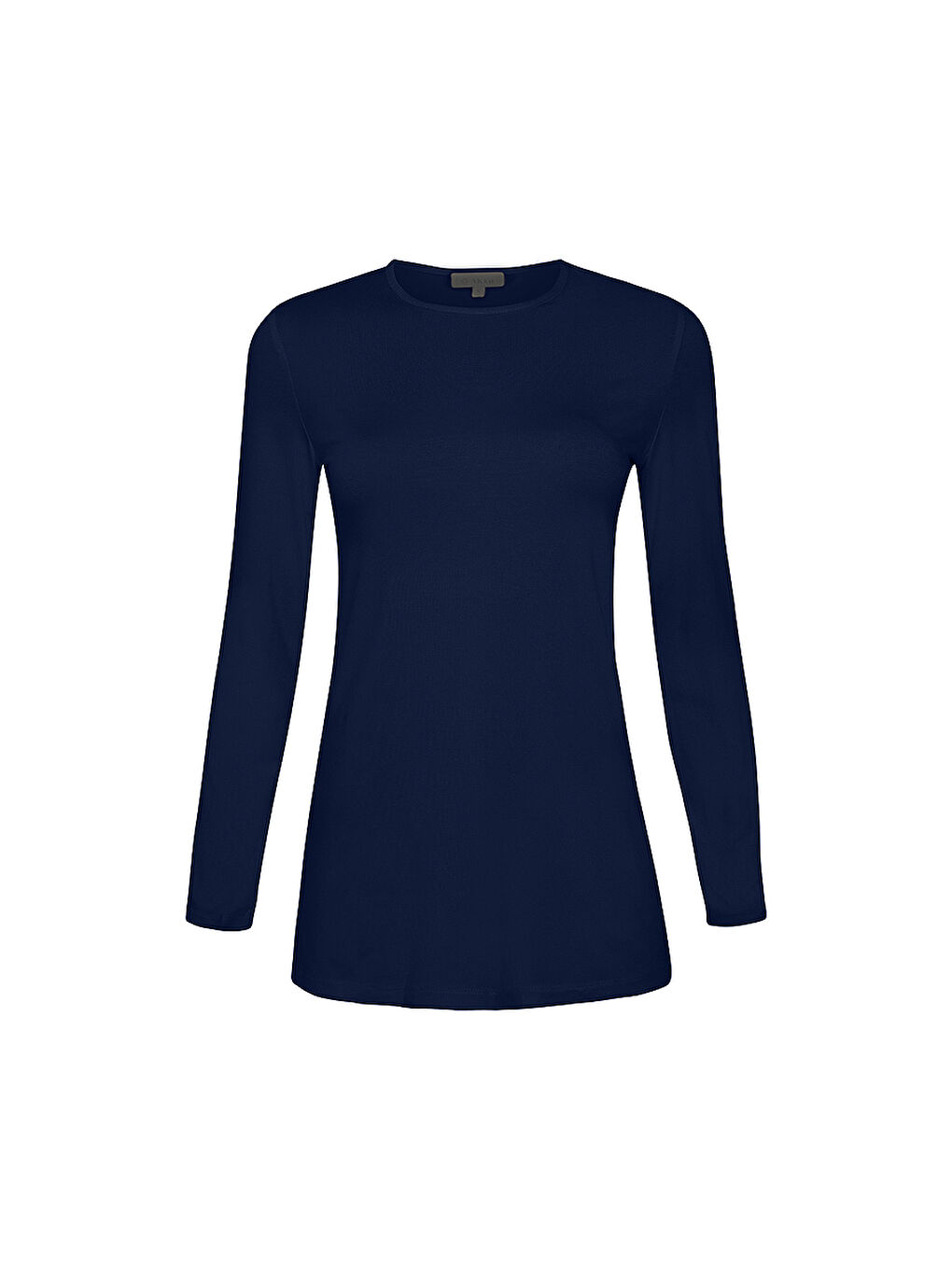 Lacivert Uzun Kollu Bisiklet Yaka Body