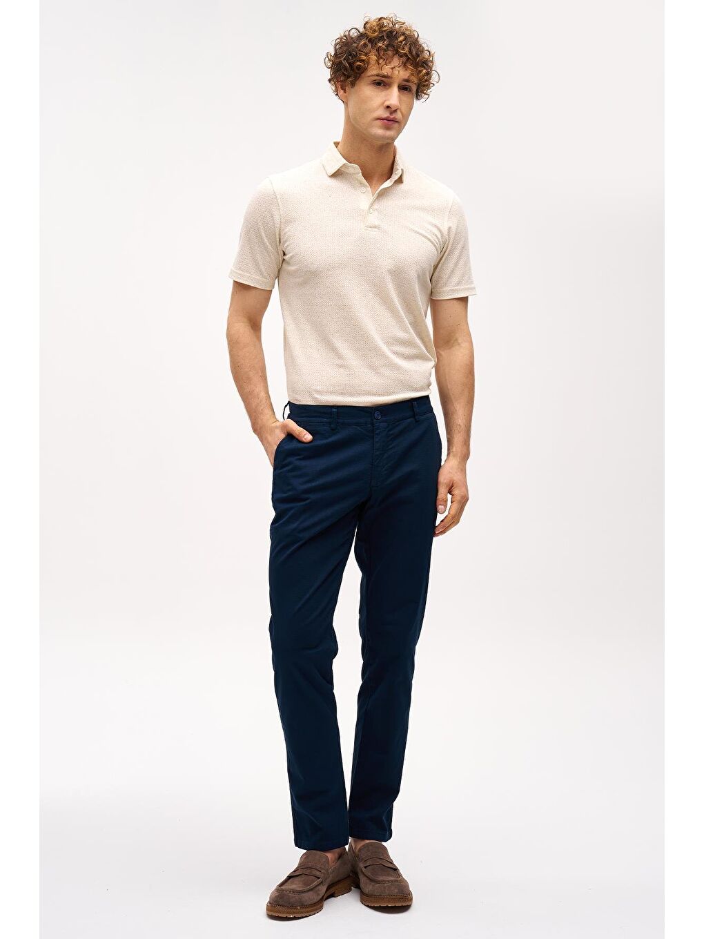 Erkek Lacivert Dynamic Fit Pantolon