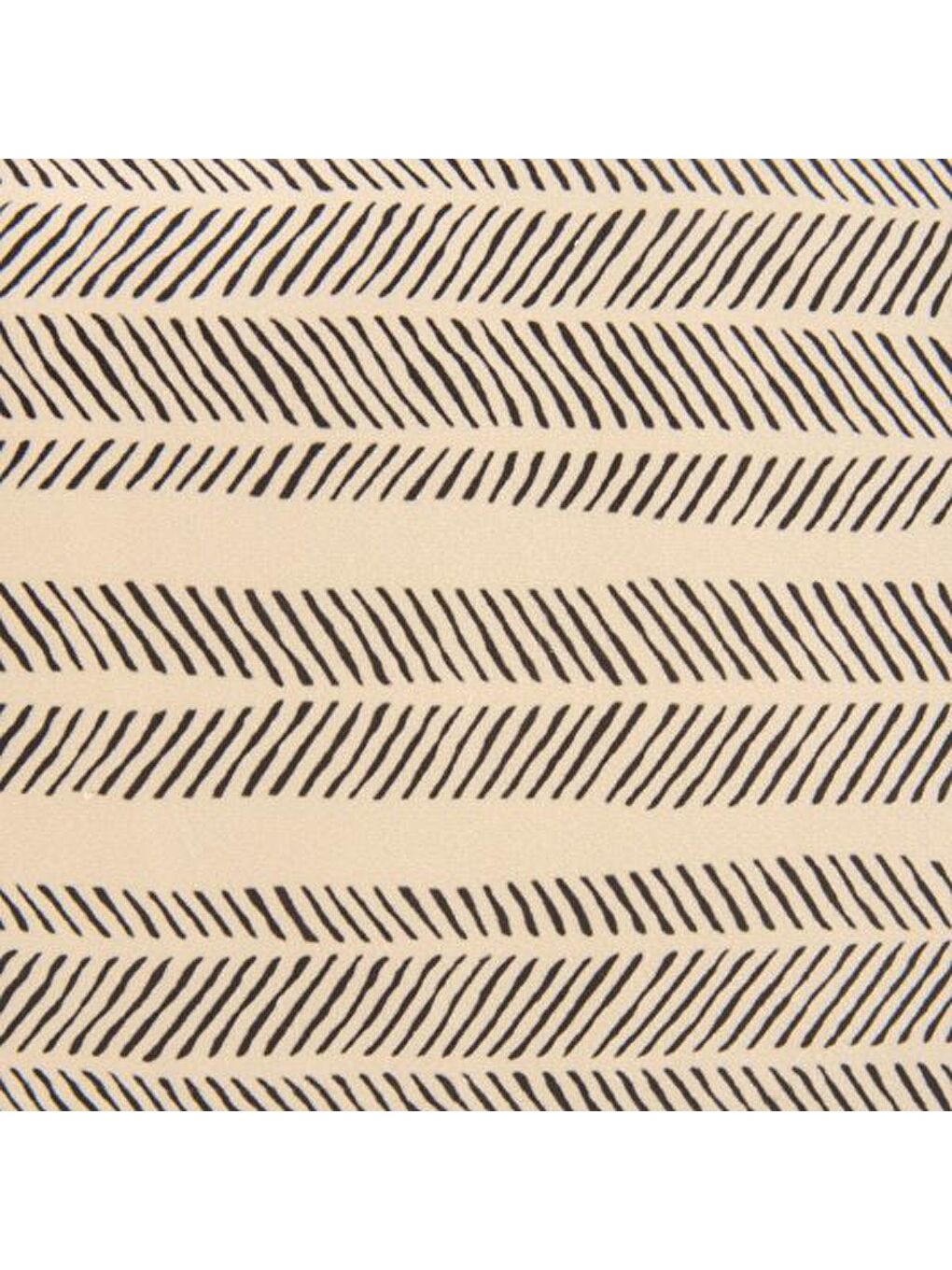 Ekru Soft Geometrik Çizgisel Desenli Kırlent - Bej - 30x50 cm-3