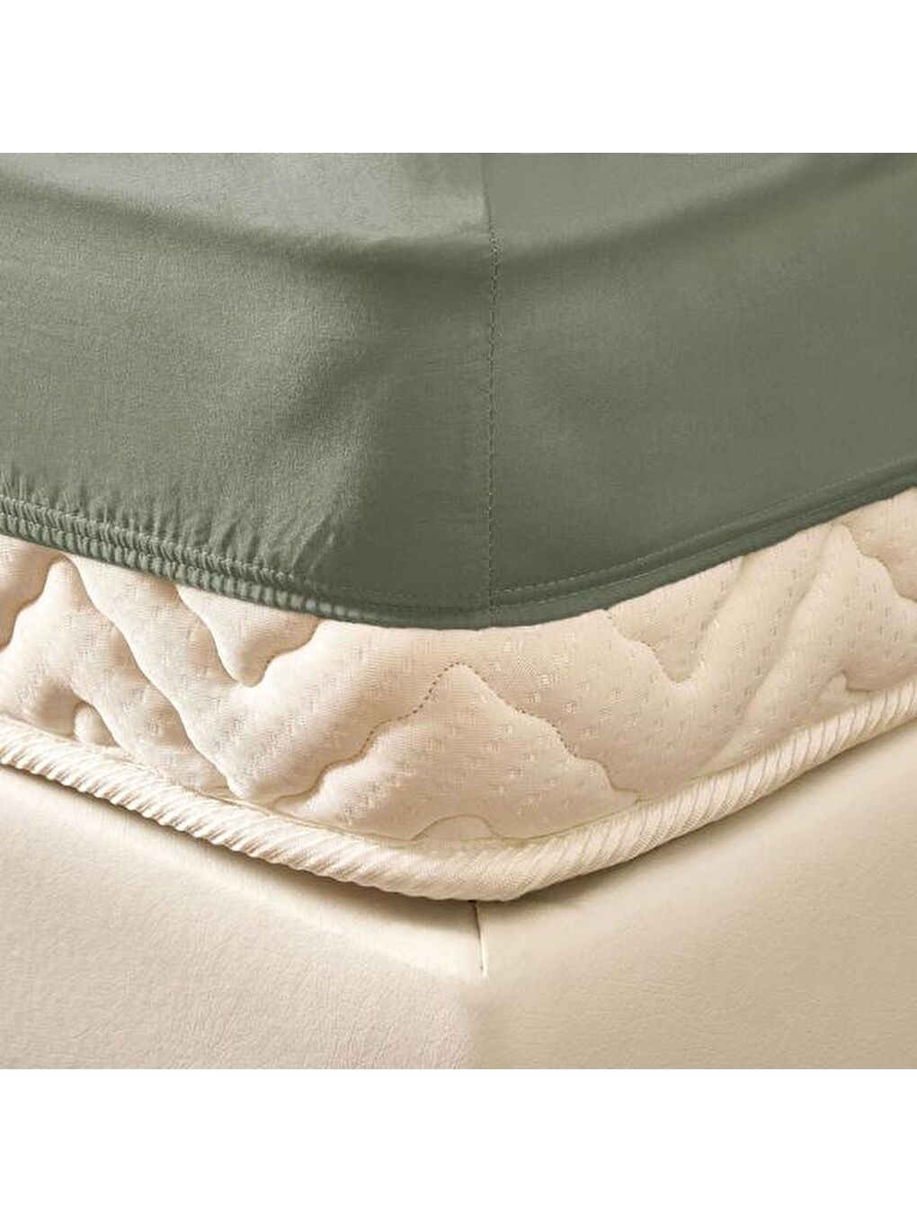Soft Çift Kişilik Lastikli Çarşaf - Yeşil - 160x200 cm-2