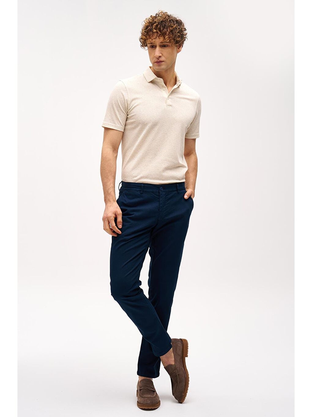 Erkek Lacivert Dynamic Fit Pantolon-2