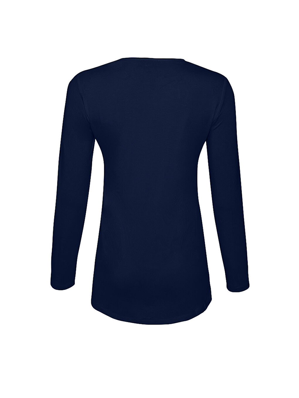 Lacivert Uzun Kollu Bisiklet Yaka Body-2