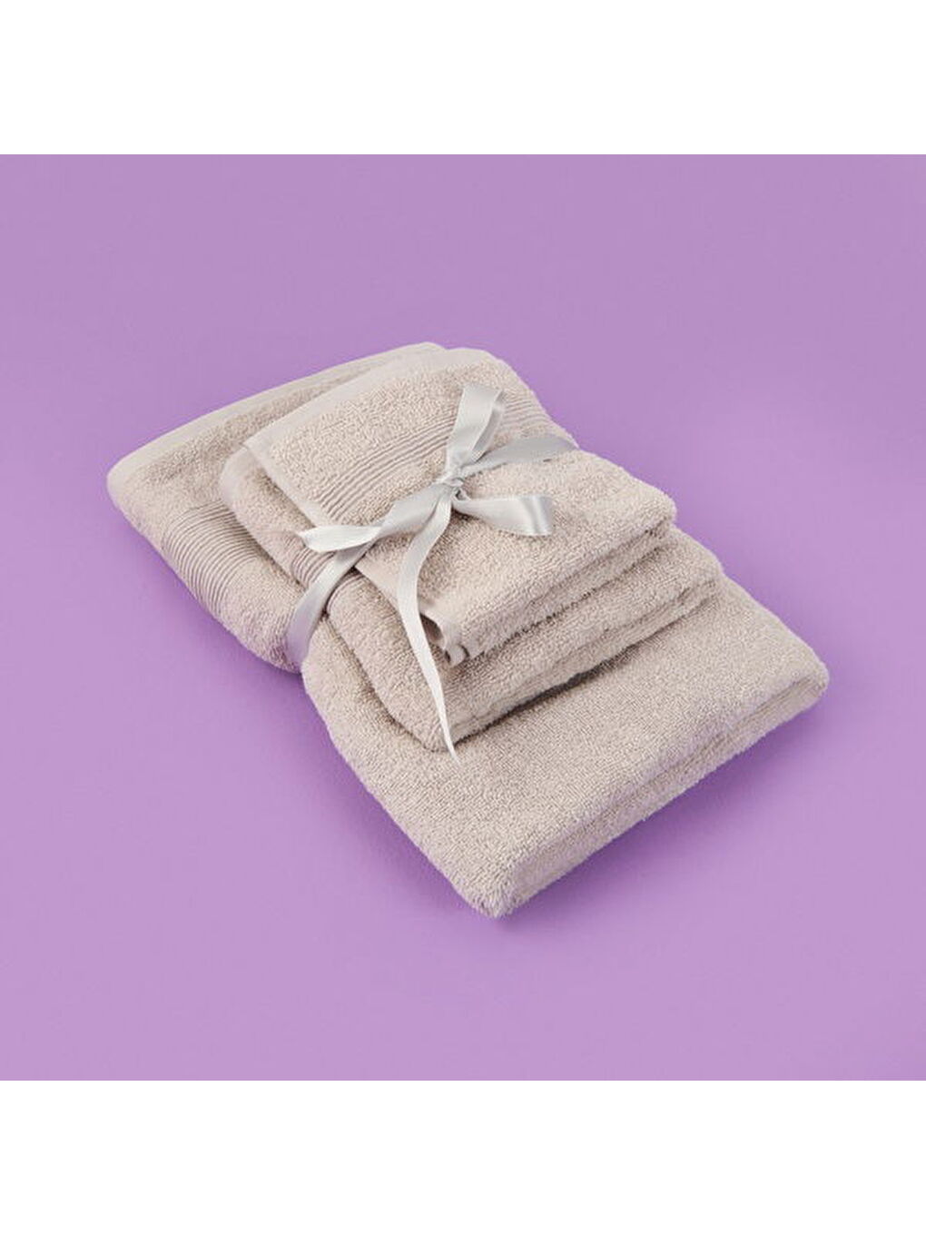 Soft 3'lü Havlu Seti - Gri-3